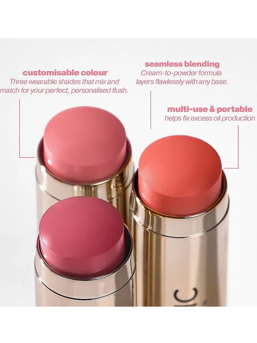 ICONIC LONDON Blurring Blush Stick in  Cosmo Blossom 6g BRAND NEW IN BOX